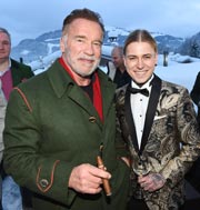 Arnold Schwarzenegger mit Alexander Hoeller Modern Day Campfire, Daniel Marshall Cigars und Padre Azul Premium Tequila Lounge im Country Club in Reith, zum 79. Hahnenkamm Rennen in Kitzbühel am 26.01.2019 / Foto: BrauerPhotos / G.Nitschke für Padre Azul